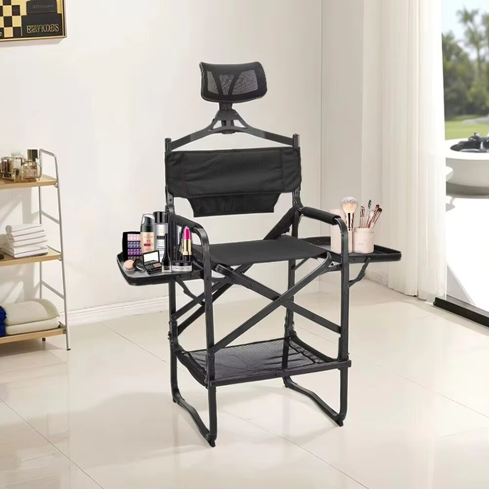 Home Bar Seating - Hoge regisseursstoel, zware barhoogte, opvouwbare make-upstoel,