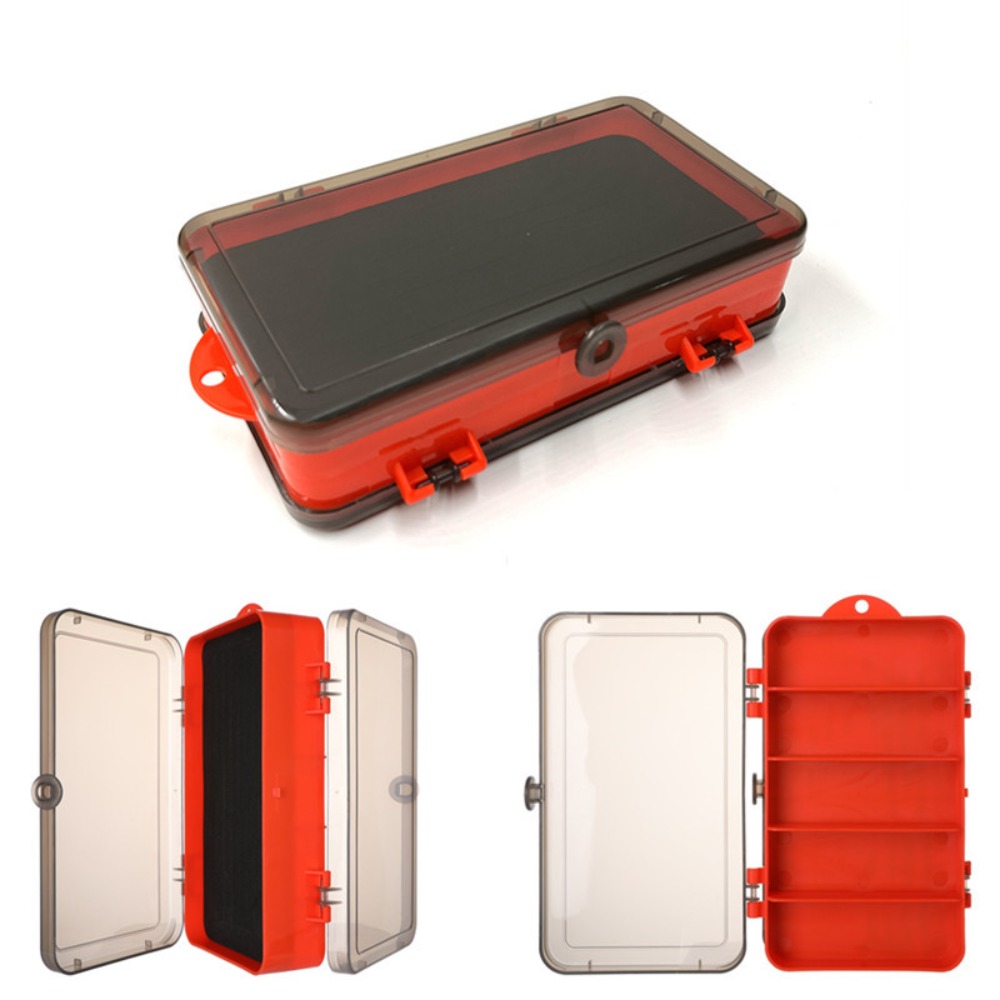 Jigger Double Sided - Multifunctionele visgereidoos Dubbelzijdig sponskussen Kunstaas Container