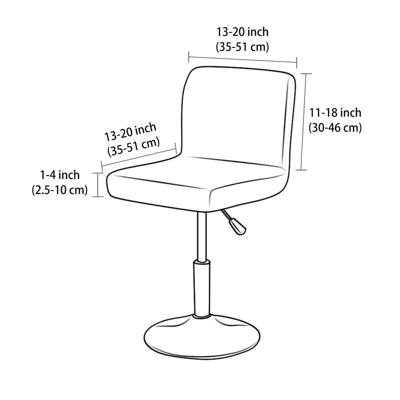 1/4 Stuks Jacquard Barkruk Cov - Home Bar Seating recensie en prijs