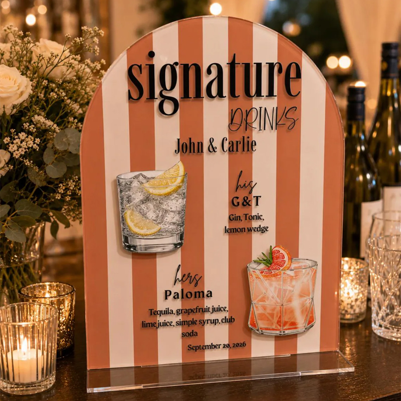 Aangepaste drankjesbord met ha - Cocktail Recipe Book recensie en prijs