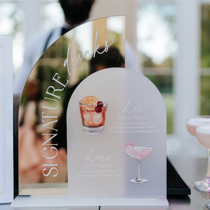 Gouden spiegel bruiloft bar me - Cocktail Recipe Book recensie en prijs